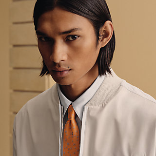 H Lapin tie - Orange | Hermès Thailand
